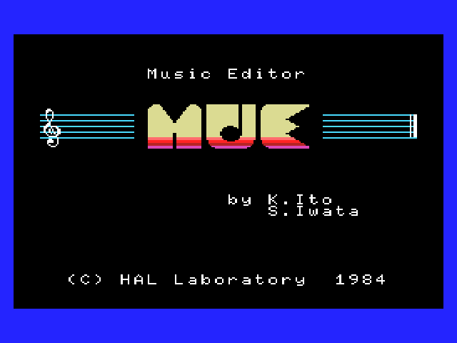 Program - Music Editor Title Screen
